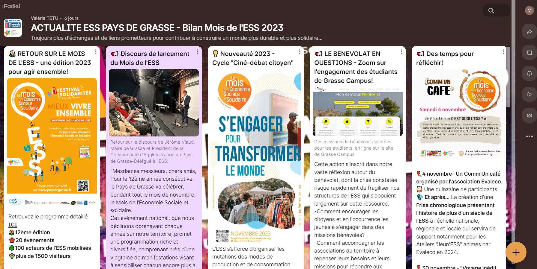 Retour sur les évènements du Mois de l'ESS 2023