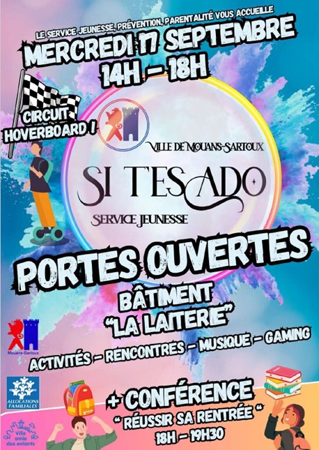 PORTES OUVERTES MOUANS SARTOUX SERVICE JEUNESSE