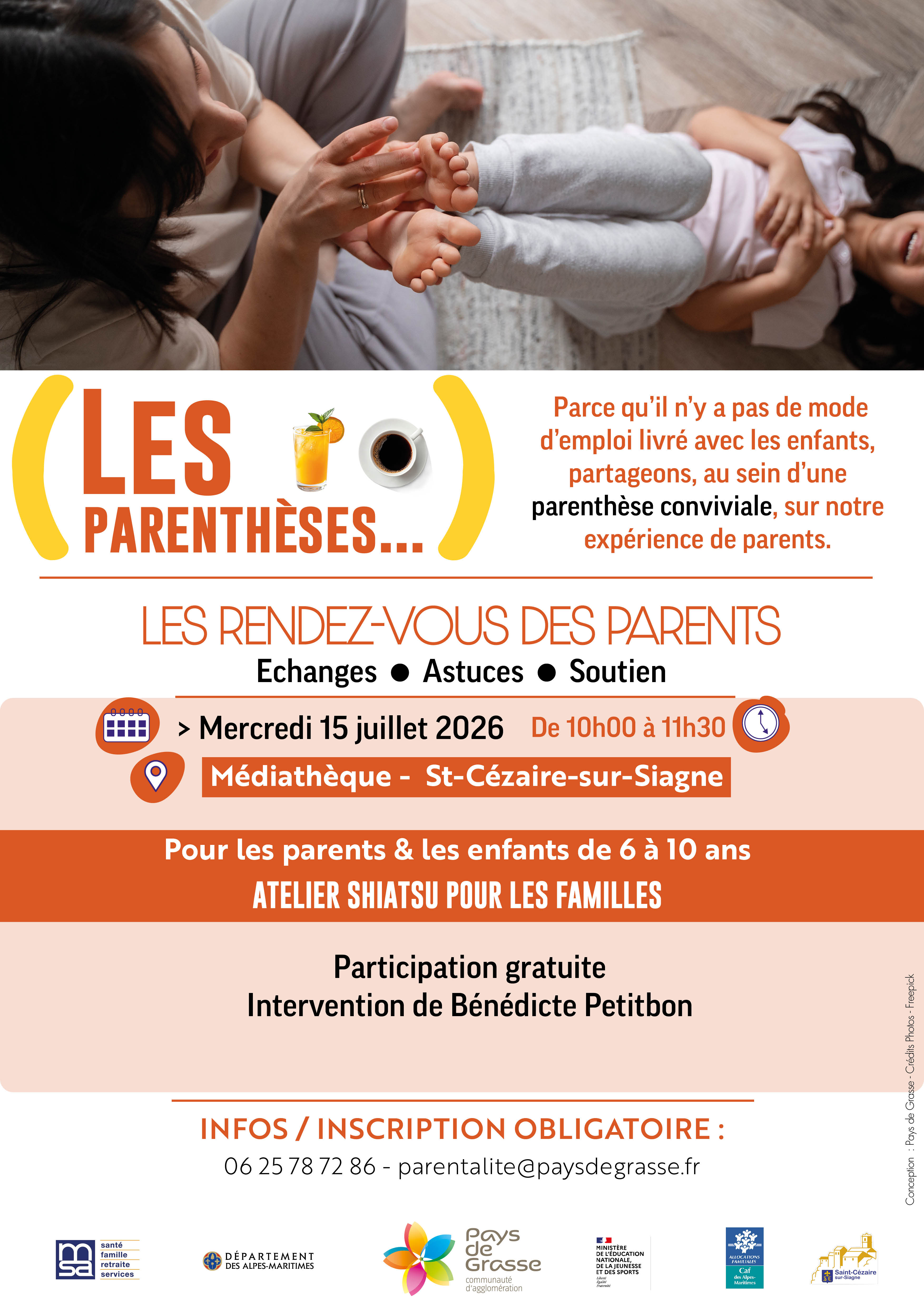 Parenthèses Parents - 15 Juillet 2026 - Saint Cézaire sur Siagne