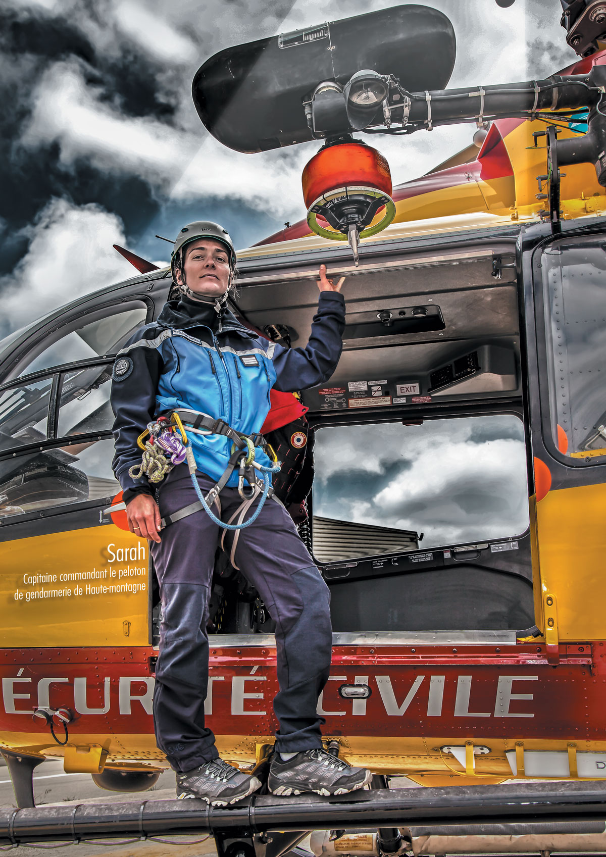 Sarah, Capitaine du peloton de gendarmerie de haute montagne