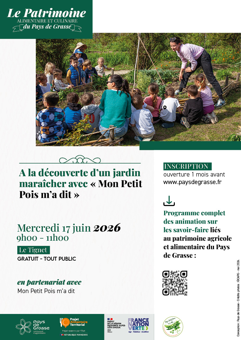 Découverte jardin maraicher Le Tignet Pays de Grasse