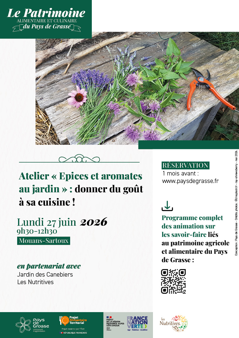 Atelier « Épices et aromates au jardin » 