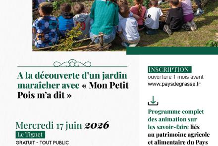 Découverte jardin maraicher Le Tignet Pays de Grasse