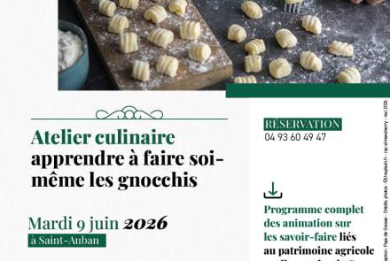 Atelier gnocchi Saint-Auban Pays de Grasse