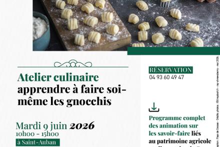Atelier gnocchis Saint-Auban Pays de Grasse