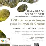 Séminaire du solstice d'été - L'olivier, une richesse pour le Pays de Grasse