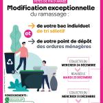 Collecte déchets CAPG noël 2025